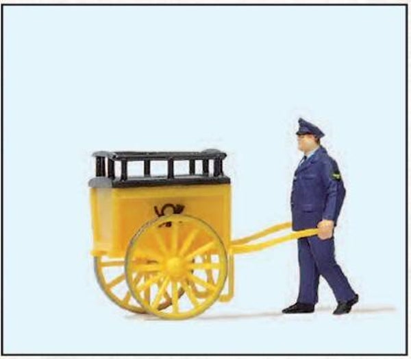 Preiser 28083 Postler mit Karre