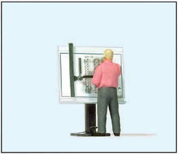 Preiser 28153 Am Zeichenbrett