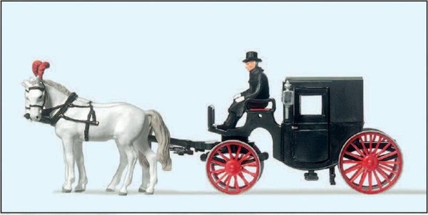 Preiser 30452 Droschke, geschlossen