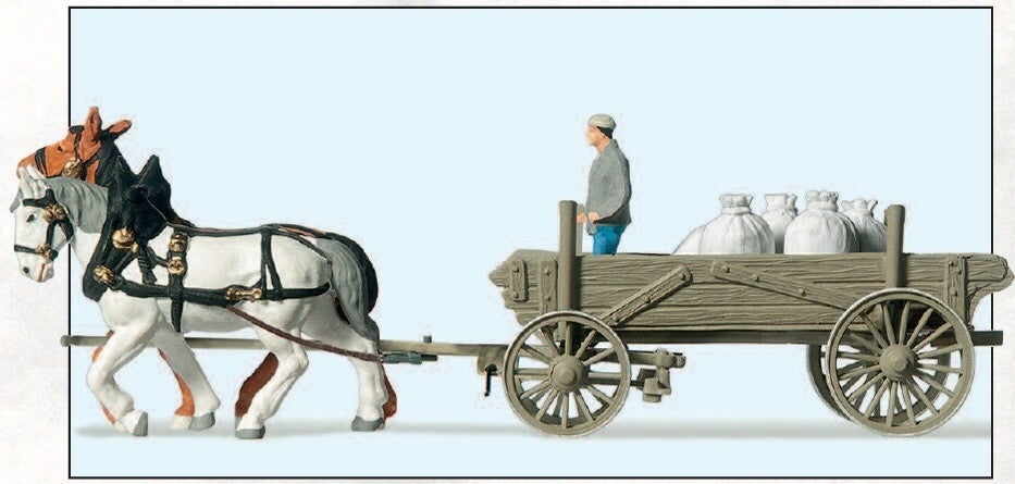 Preiser 30470 Bauernwagen mit Mehlsäcken