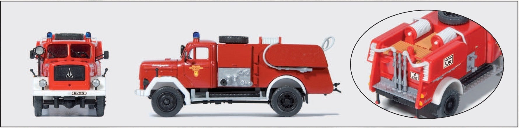 Preiser 31257 Zubringerlöschfahrzeug ZLF 24, F Magirus 150 D 10 A