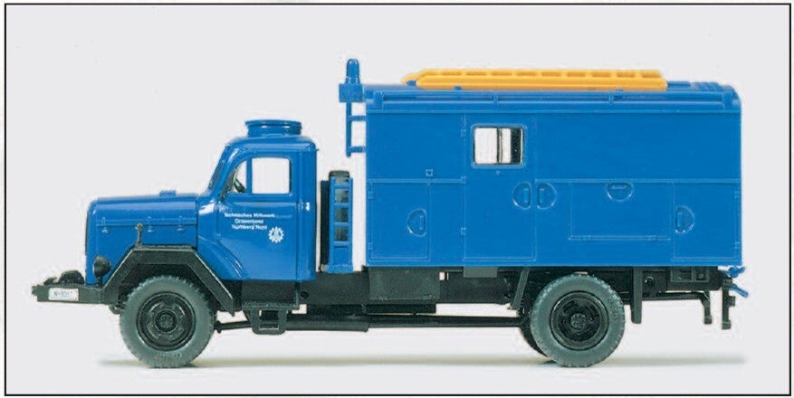 Preiser 31306 Gerätekraftwagen GKW, THW, Magirus F Mercur 120 D 10 A