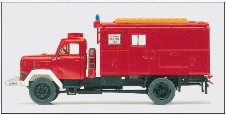 Preiser 31308 Gerätekraftwagen GKW, Feuerwehr, Magirus F Mercur 120 D 10 A