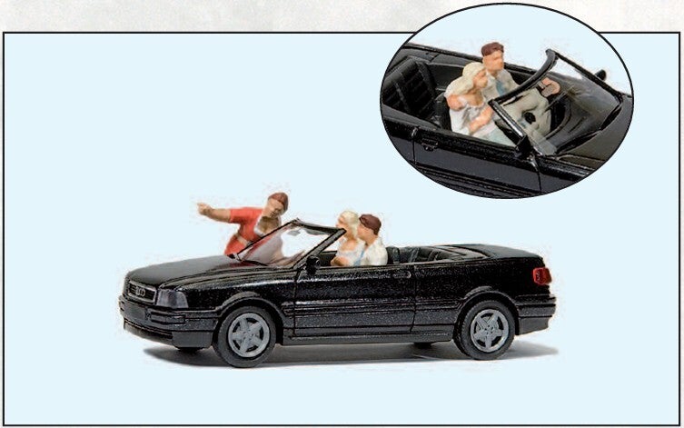 Preiser 33257 Audi Cabrio, "Immer geradeaus!"