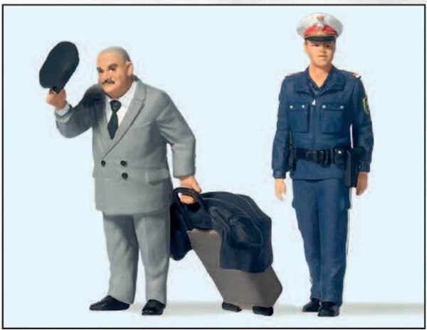 Preiser 44915 Reisender, Polizistin, Österreich