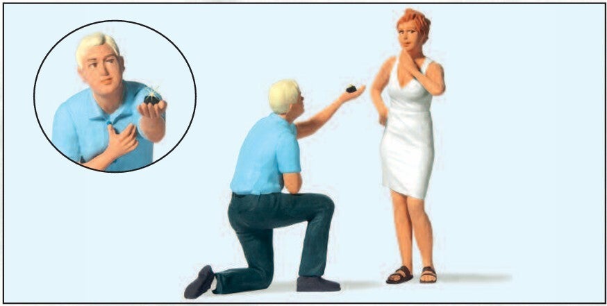 Preiser 44932 Heiratsantrag mit Ring