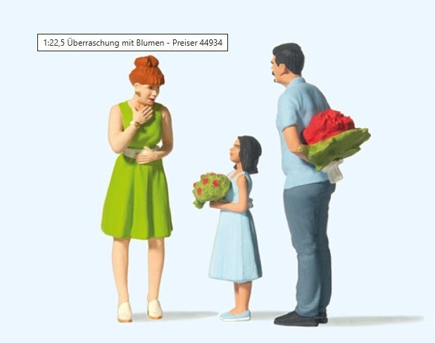 Preiser 44934 Überraschung mit Blumen