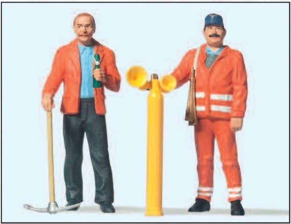 Preiser 45005 Gleisbauarbeiter, Sicherungsposten