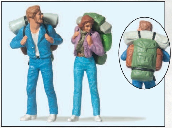 Preiser 45029 Rucksack-Touristen