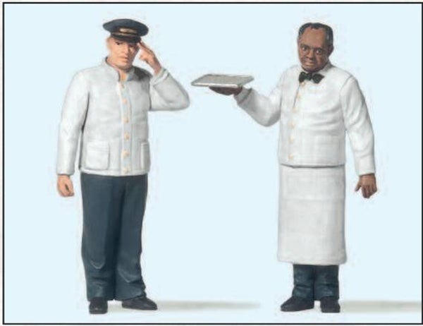 Preiser 45144 US-Schlafwagenschaffner und Kellner