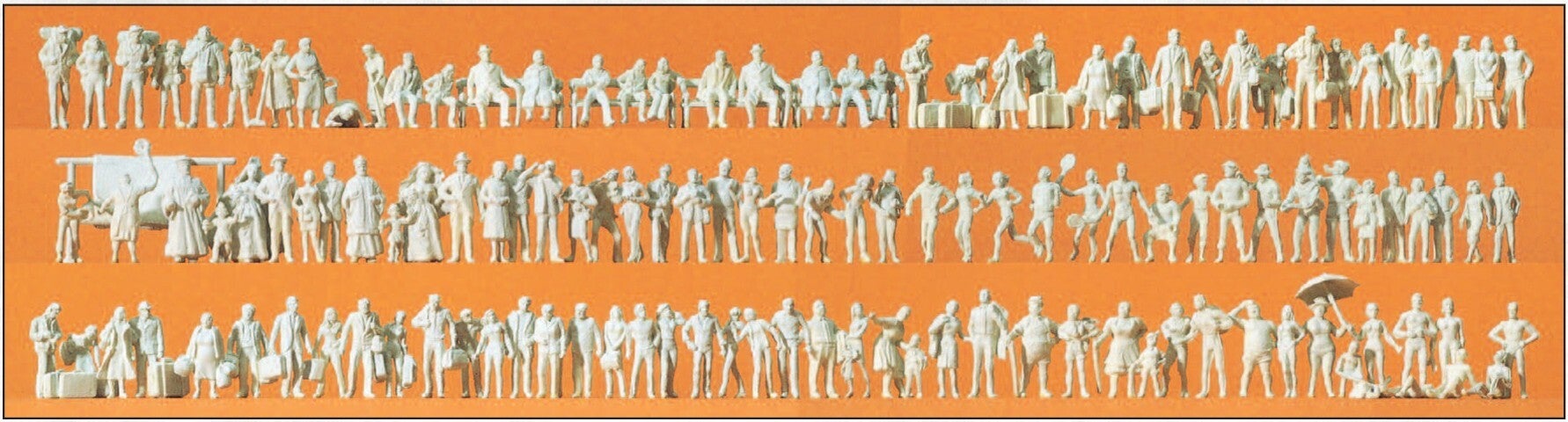 Preiser 79006 Reisende, Passanten, verschiedene Personengruppen