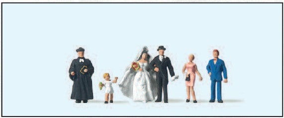 Preiser 79057 Brautpaar, evangelischer Geistlicher