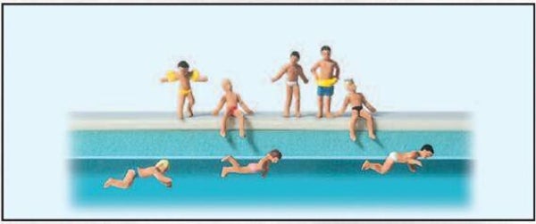 Preiser 79091 Kinder im Schwimmbad