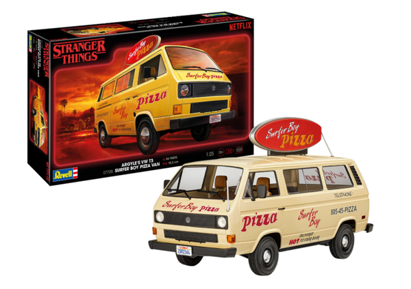 Revell 07725 1:25 "Stranger Things" Argyle's VW T3 Surfer Boy Pizza V