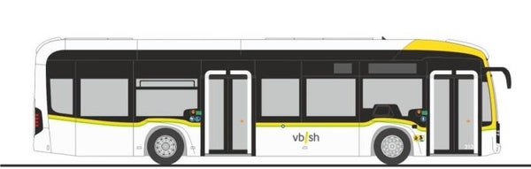 Rietze 75625 1:87 Mercedes-Benz eCitaro Verkehrsbetriebe Schaffhausen vb sh