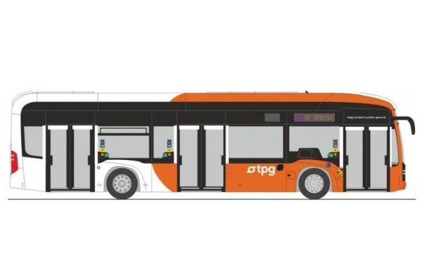 Rietze 75627 1:87 Mercedes-Benz eCitaro TPG Genf - Transports publics genevois