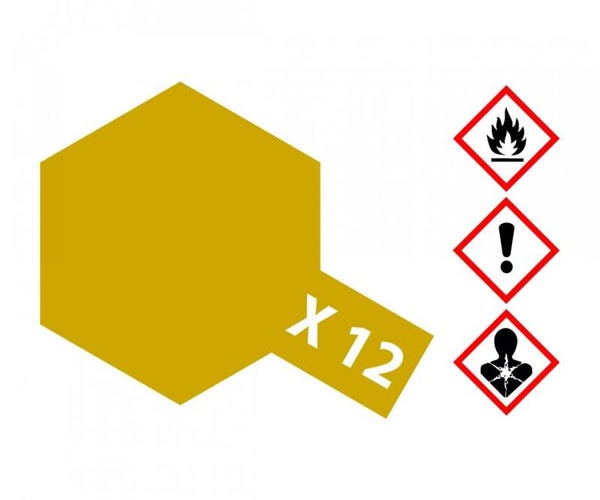 Tamiya 81512 X-12 Blatt-Gold glänzend 10ml