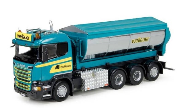 Tekno 74619 1:50 Scania R Hakenarm und Asphaltmulde