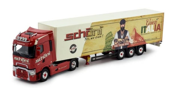 Tekno 82331 1:50 Renault T High Kühlauflieger Schöni