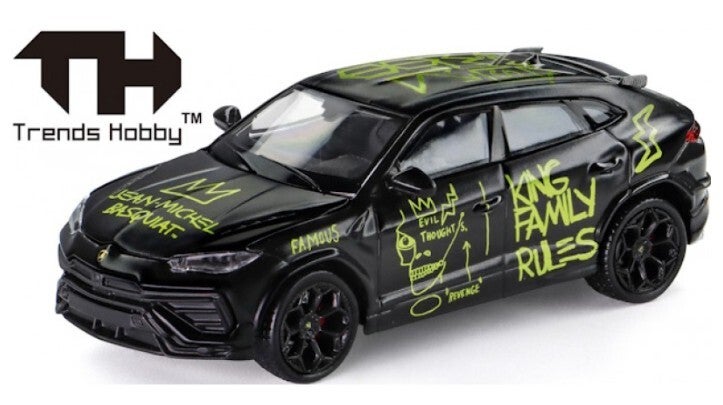 Trends Hobby 864TH000020 1:64 Lamborghini Urus Performance x Basquiat - Matte White