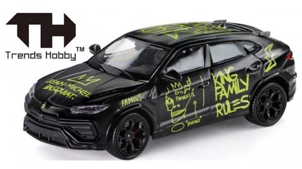 Trends Hobby 864TH000020 1:64 Lamborghini Urus Performance x Basquiat - Matte White