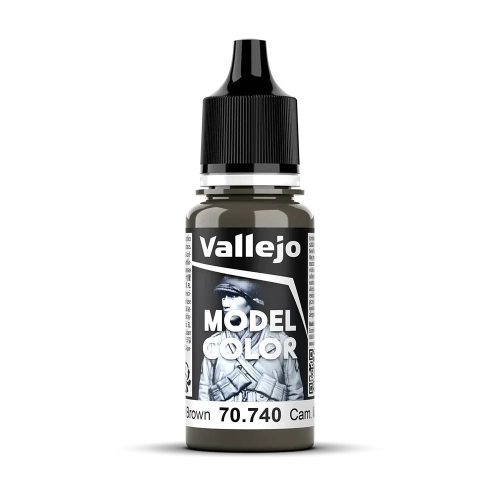 Vallejo 70740 Model Color Tarnung Mittelbraun, 18ml