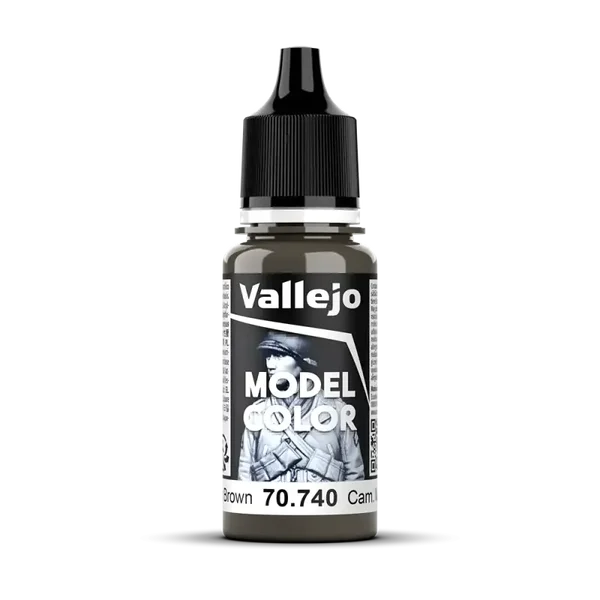 Vallejo 70740 Model Color Tarnung Mittelbraun, 18ml