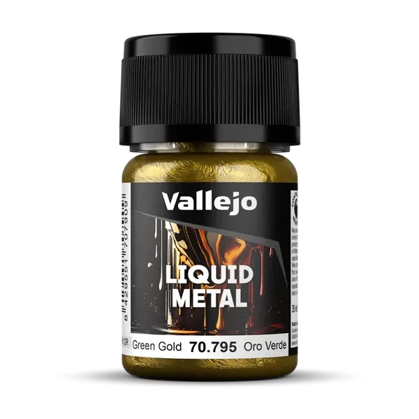 Vallejo 70795 Model Color Grüngold auf Alkoholbasis Metallic, 35ml