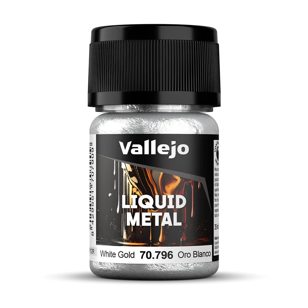 Vallejo 70796 Model Color Weißgold auf Alkoholbasis Metallic, 35ml
