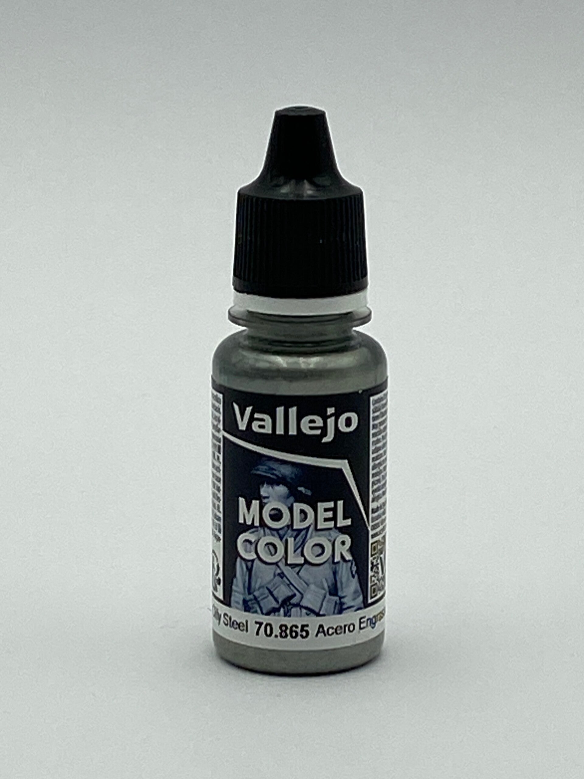 Vallejo 70865 Model Color Geölter Stahl Metallic, 17ml