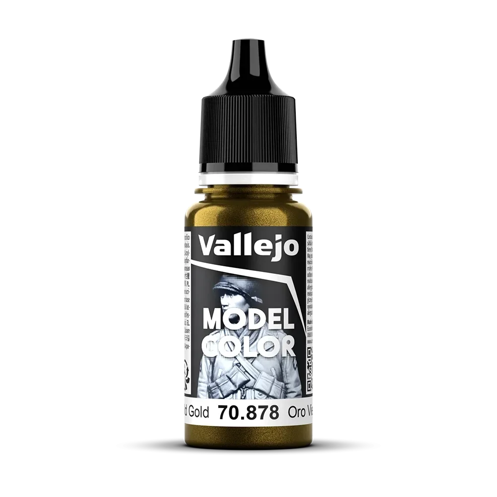 Vallejo 70878 Model Color Altgold Metallic, 18ml