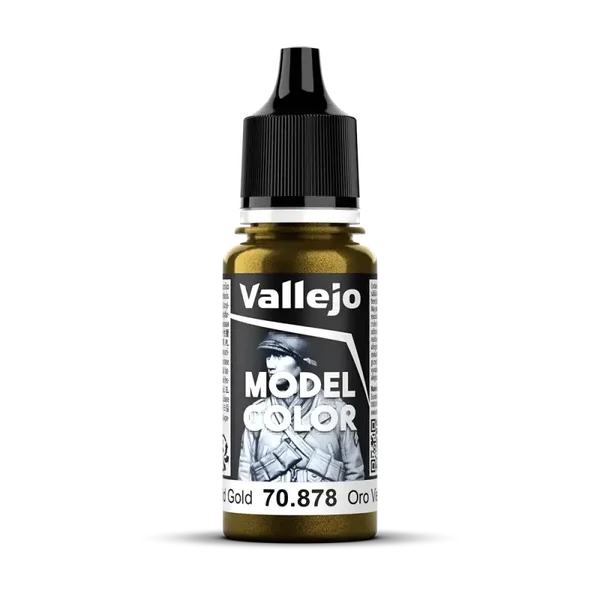 Vallejo 70878 Model Color Altgold Metallic, 18ml