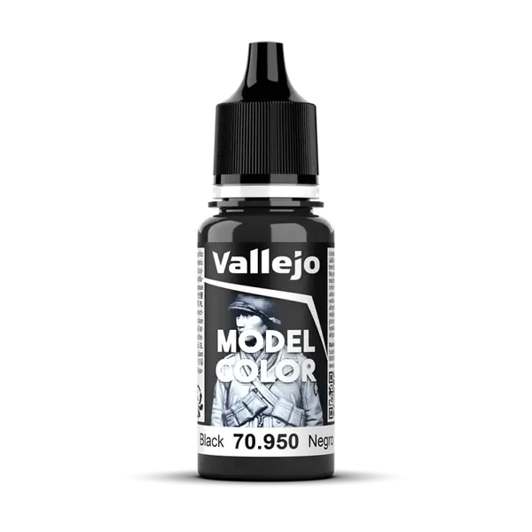 Vallejo 70950 Model Color Signalschwarz matt, 18ml