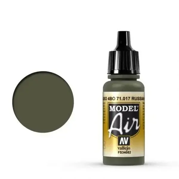 Vallejo 71017 Model Air Russisches Grün 17ml