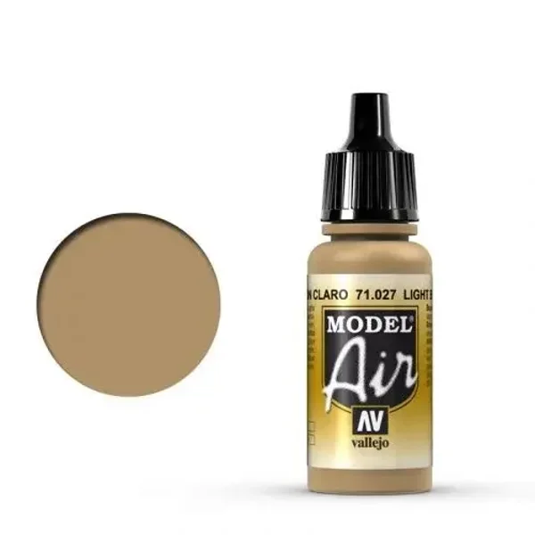 Vallejo 71027 Model Air Hellbraun 17ml