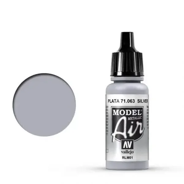 Vallejo 71063 Model Air Silber metallic 17ml