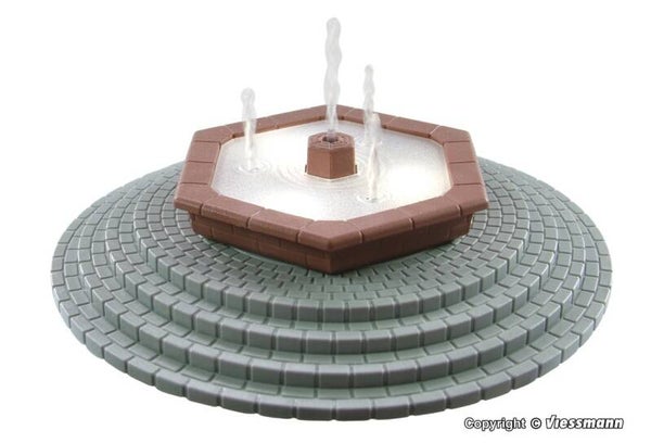Viessmann 1316 H0 Mehrstrahliger Zierbrunnen mit LED-Beleuchtung, bewegt