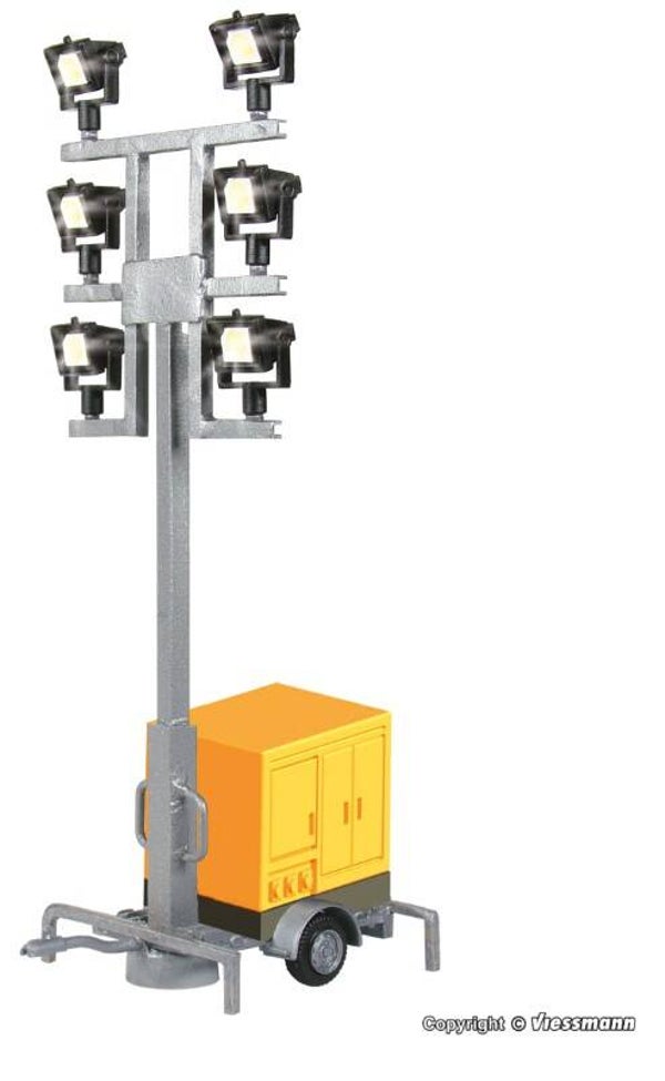 Viessmann 1343 H0 Leuchtgiraffe auf Anhänger mit LEDs weiß