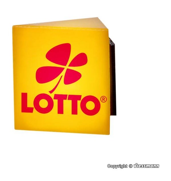 Viessmann 1374 H0 Reklameschild LOTTO mit LED-Beleuchtung