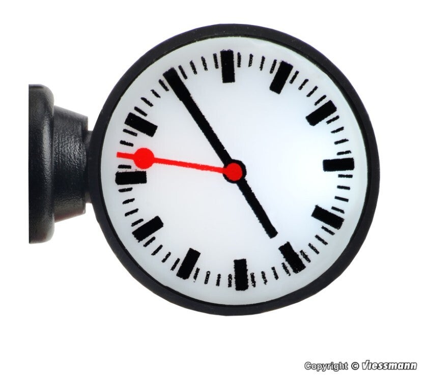 Viessmann 1383 H0 Beleuchtete Bahnhofsuhr, LED weiß