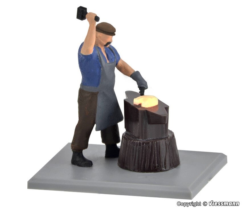 Viessmann 1514 H0 Schmied mit glühendem Eisen, bewegt