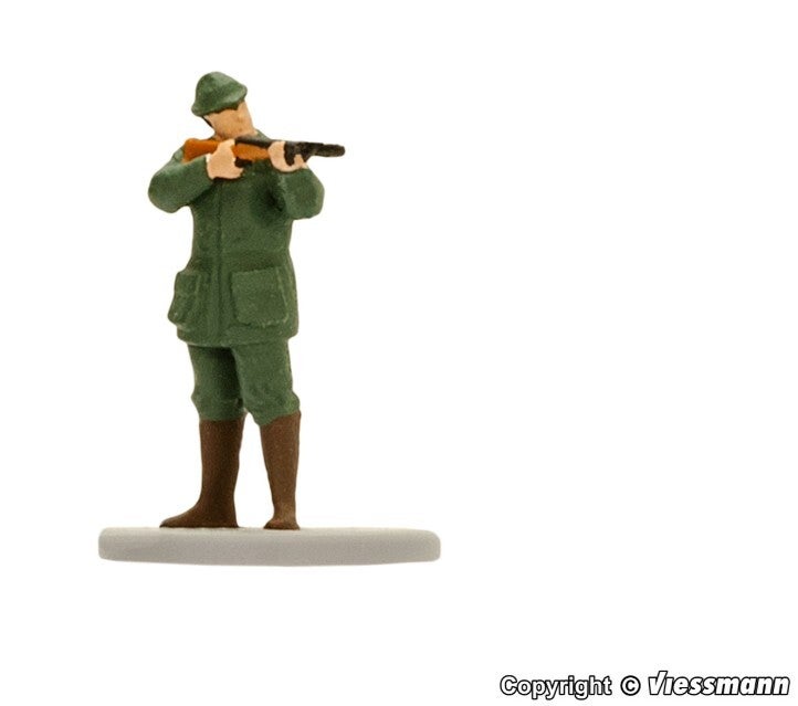 Viessmann 1529 H0 Jäger mit Gewehr und Mündungsfeuer