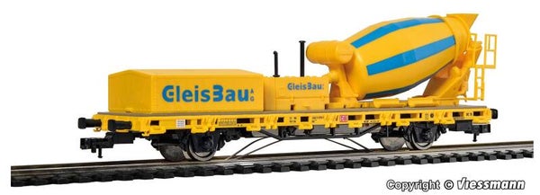 Viessmann 2625 H0 Niederbordwagen mit Betonmischer GleisBau