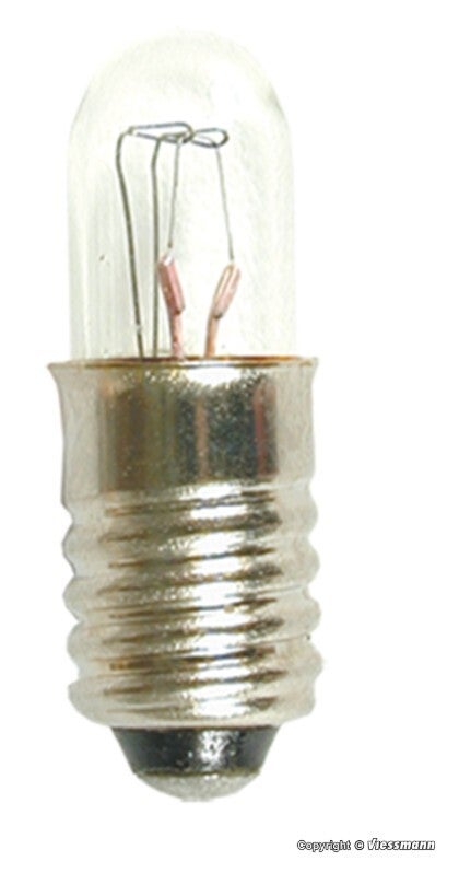 Viessmann 3510 Glühlampen weiß E 5,5, Ø 5 mm, 18 V, 40 mA, 5 Stück