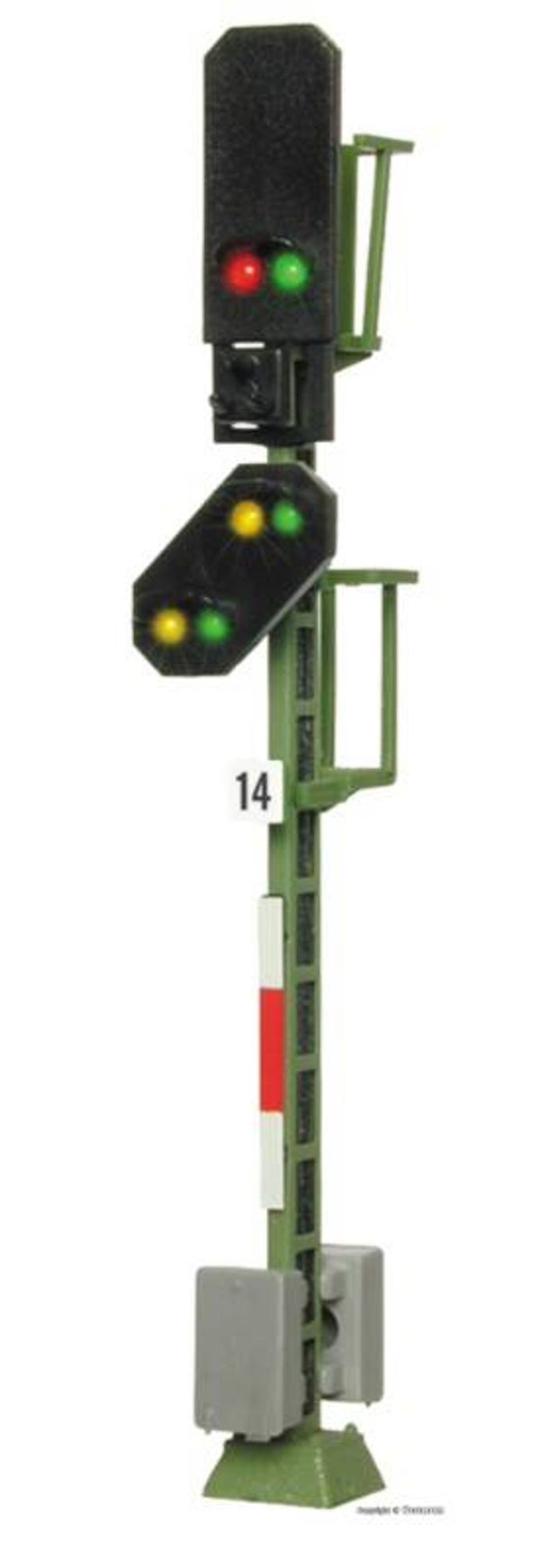 Viessmann 4014 H0 Licht-Blocksignal mit Vorsignal