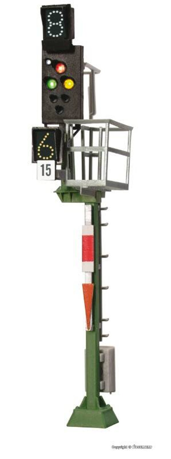 Viessmann 4045 H0 Ks-Mehrabschnittssignal als Einfahrsignal mit Multiplex-Technologie