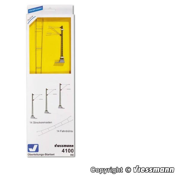 Viessmann 4100 H0 Startset Oberleitung