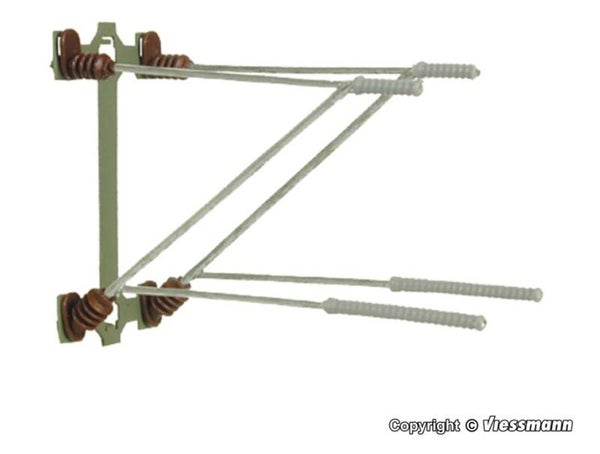 Viessmann 4172 H0 Doppelausleger, 5 Stück