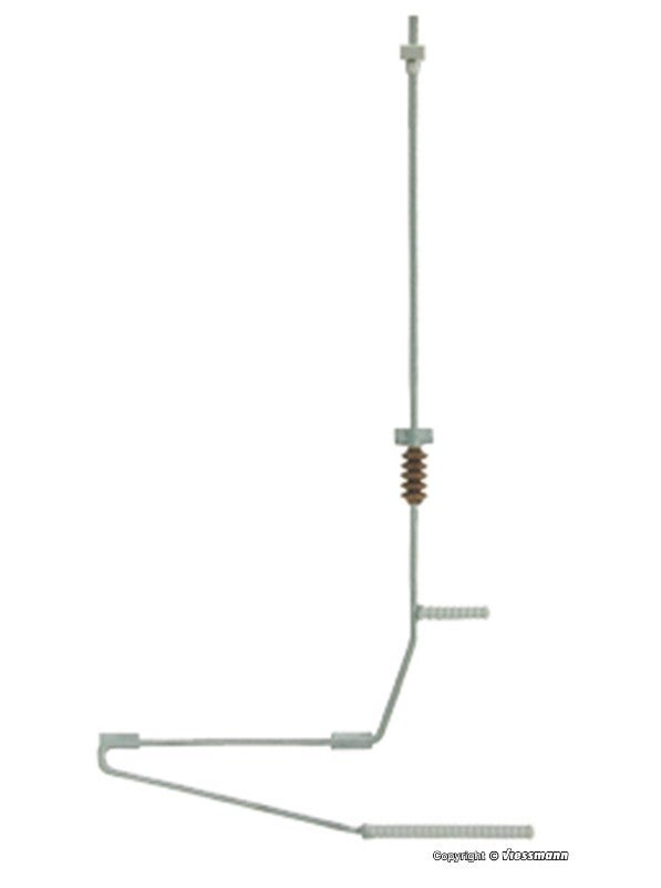 Viessmann 4277 TT Halteelement für Quertragwerk, 3 Stück
