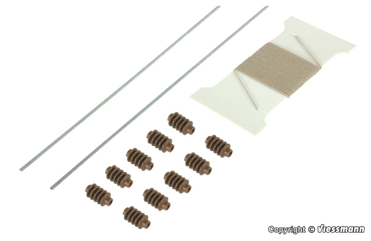 Viessmann 4376 N Richtseile, Quertragseil und Isolatoren